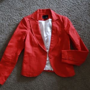 CYNTHIA ROWLEY RED BLAZER - X-SMALL